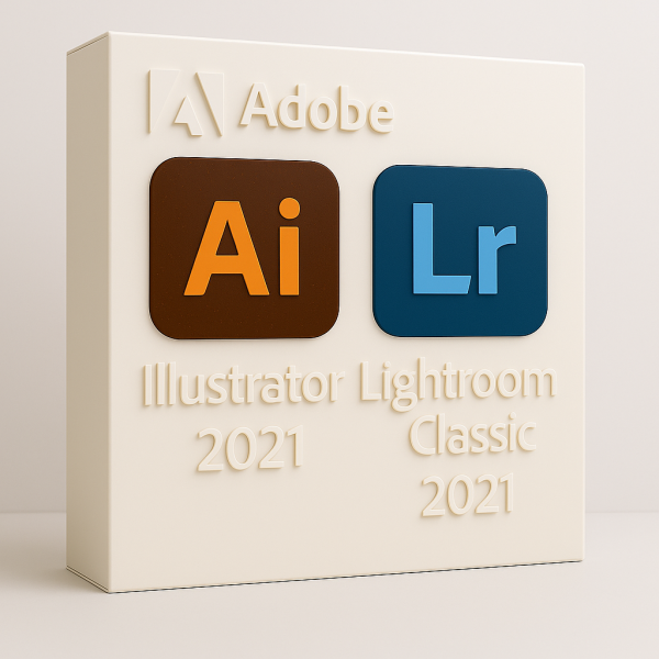 Adobe Illustrator 2021 + Adobe Lightroom Classic 2021 / Package Deal /